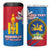 Personalised Mongolia Independence Day 4 in 1 Can Cooler Tumbler Coat Of Arms - Mongolia Folk Pattern - Wonder Print Shop