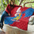 Personalised Mongolia Independence Day Quilt Coat Of Arms - Mongolia Folk Pattern - Wonder Print Shop