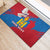 Personalised Mongolia Independence Day Rubber Doormat Coat Of Arms - Mongolia Folk Pattern - Wonder Print Shop