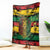 Personalised Rastafarian Lion Blanket Cannabis Leaf Pattern