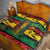 Personalised Rastafarian Lion Quilt Cannabis Leaf Pattern - Wonder Print Shop