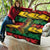 Personalised Rastafarian Lion Quilt Cannabis Leaf Pattern - Wonder Print Shop