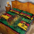 Personalised Rastafarian Lion Quilt Bed Set Cannabis Leaf Pattern - Wonder Print Shop