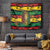 Personalised Rastafarian Lion Tapestry Cannabis Leaf Pattern