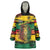 Personalised Rastafarian Lion Wearable Blanket Hoodie Cannabis Leaf Pattern - Wonder Print Shop