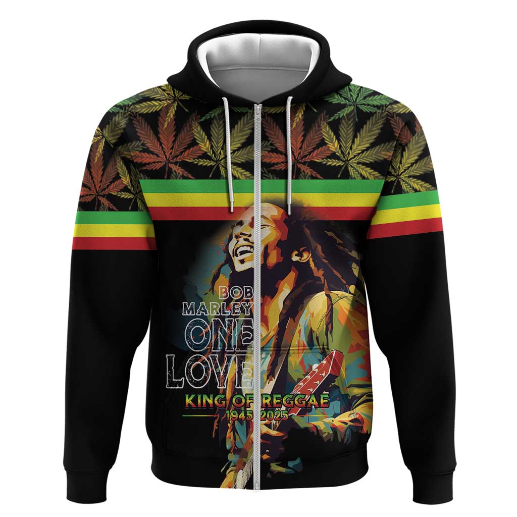 Happy Birthday Legend Bob Zip Hoodie Thank You For The Memories - Wonder Print Shop