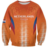Custom Netherlands Football Sweatshirt Go Champions Oranje - Wonder Print Shop