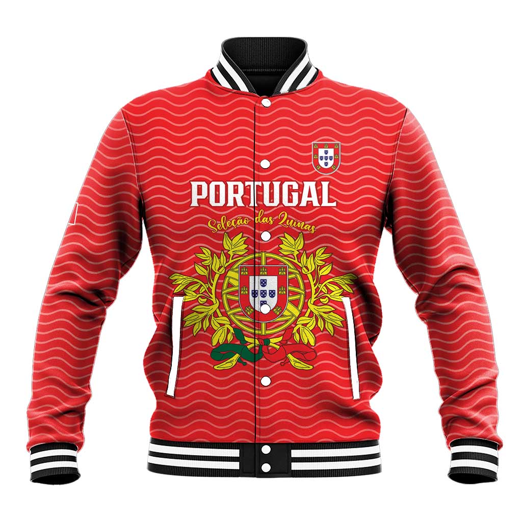 Custom Portugal Football 2026 Baseball Jacket Team of the Quincunxes - Wonder Print Shop