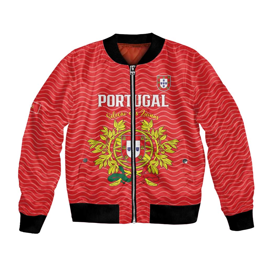 Custom Portugal Football 2026 Bomber Jacket Team of the Quincunxes - Wonder Print Shop