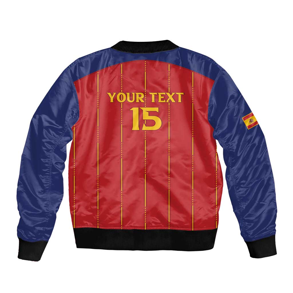 Custom Spain Football 2026 Bomber Jacket Go Champions La Roja - Wonder Print Shop