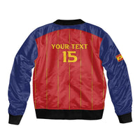 Custom Spain Football 2026 Bomber Jacket Go Champions La Roja - Wonder Print Shop