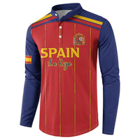 Custom Spain Football 2026 Button Sweatshirt Go Champions La Roja - Wonder Print Shop