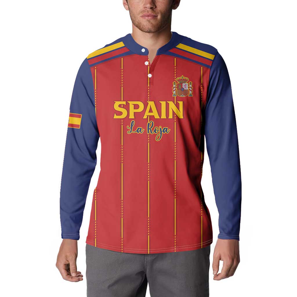 Custom Spain Football 2026 Button Sweatshirt Go Champions La Roja - Wonder Print Shop