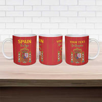 Custom Spain Football 2026 Ceramic Mug Go Champions La Roja - Wonder Print Shop