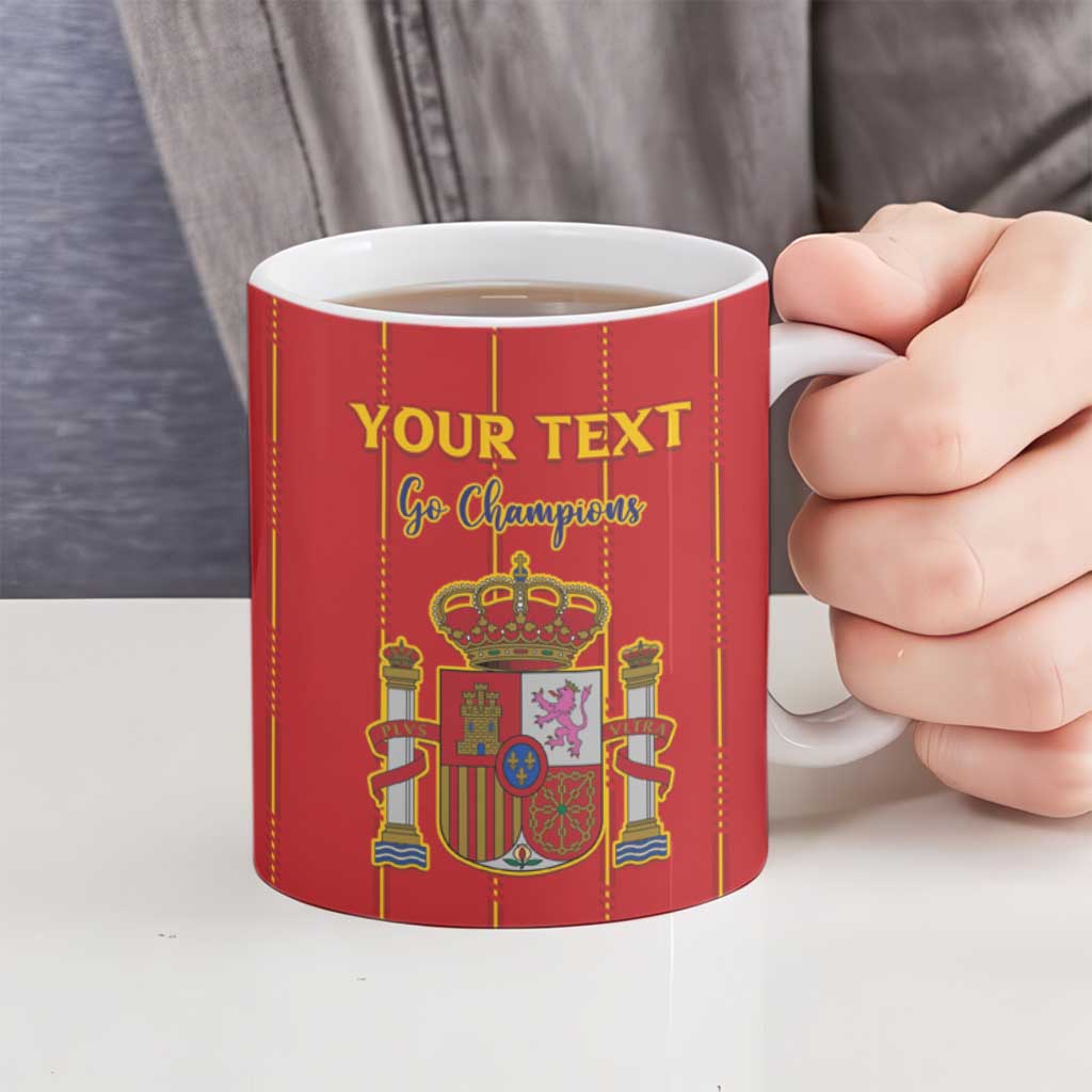 Custom Spain Football 2026 Ceramic Mug Go Champions La Roja - Wonder Print Shop