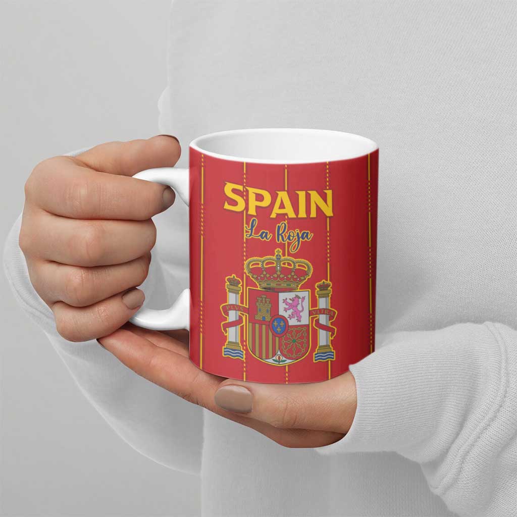 Custom Spain Football 2026 Ceramic Mug Go Champions La Roja - Wonder Print Shop