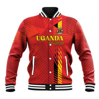Custom Uganda Football Baseball Jacket Go Champions Cranes - Wonder Print Shop
