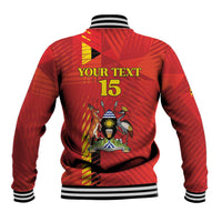 Custom Uganda Football Baseball Jacket Go Champions Cranes - Wonder Print Shop