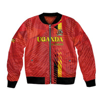 Custom Uganda Football Bomber Jacket Go Champions Cranes - Wonder Print Shop