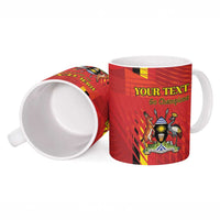 Custom Uganda Football Ceramic Mug Go Champions Cranes - Wonder Print Shop