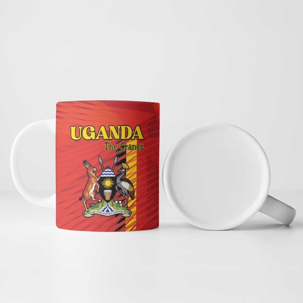 Custom Uganda Football Ceramic Mug Go Champions Cranes - Wonder Print Shop