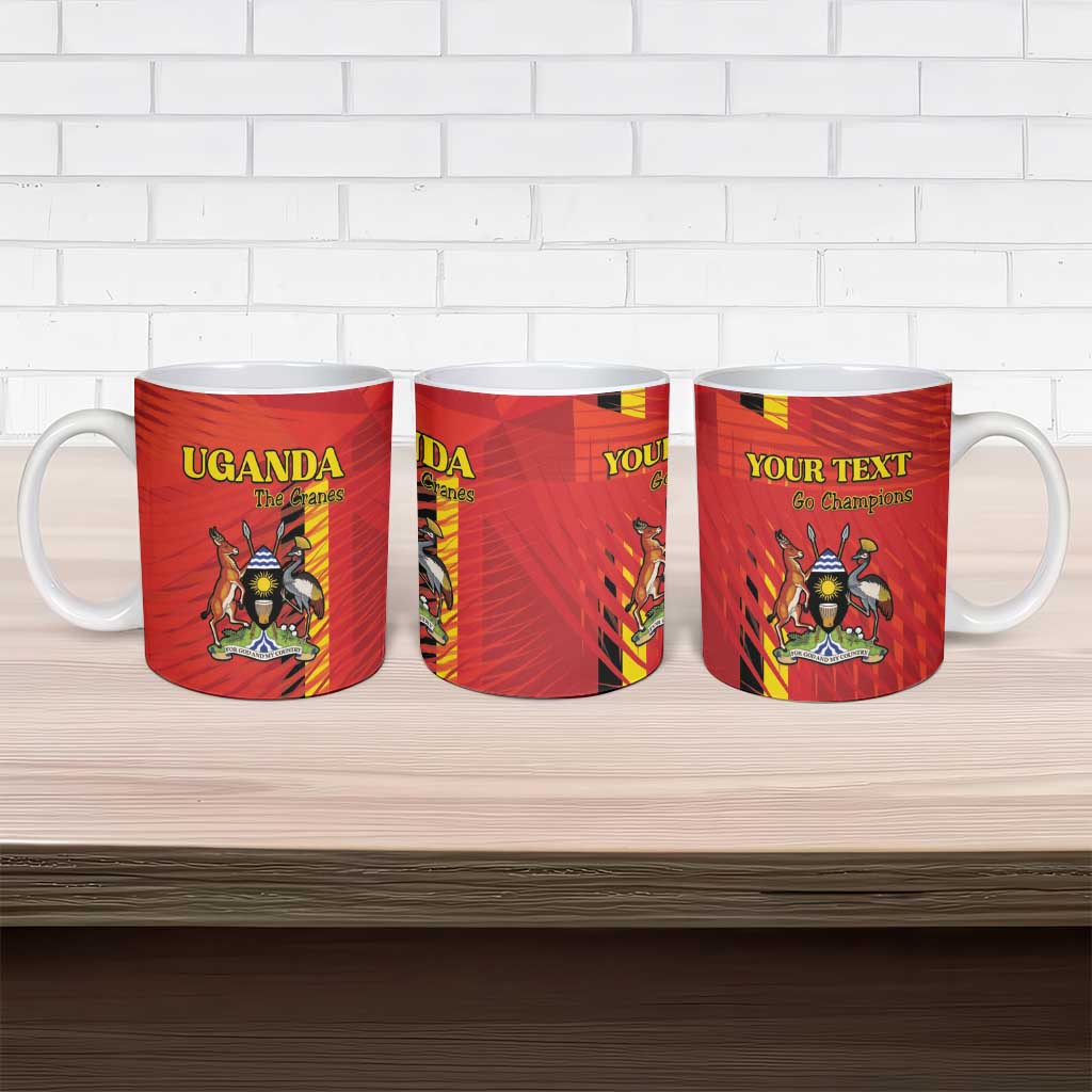 Custom Uganda Football Ceramic Mug Go Champions Cranes - Wonder Print Shop