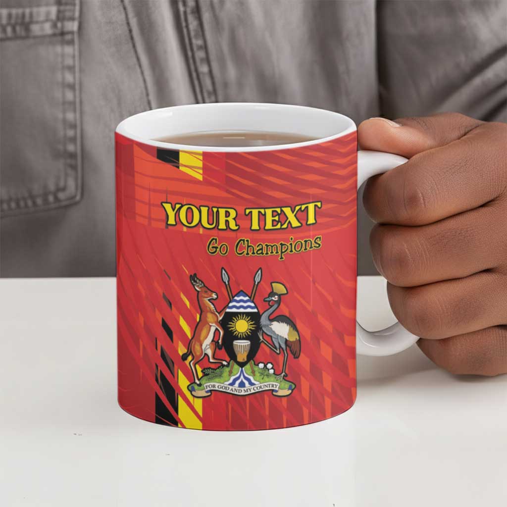 Custom Uganda Football Ceramic Mug Go Champions Cranes - Wonder Print Shop