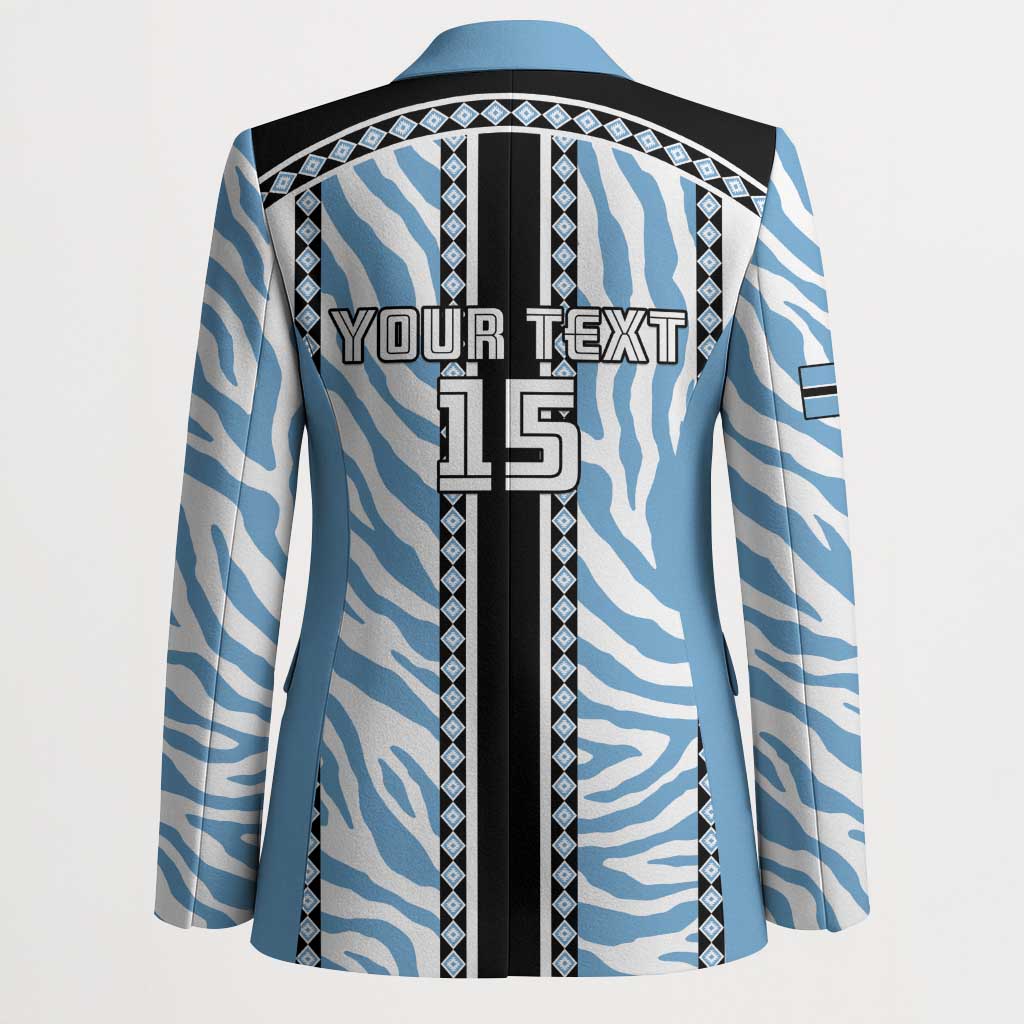 Custom Botswana Football Blazer Botswana Rising Again - Black - Wonder Print Shop