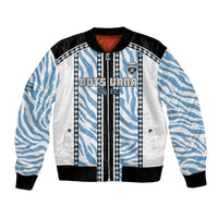 Custom Botswana Football Bomber Jacket Botswana Rising Again - Black - Wonder Print Shop