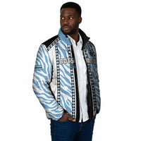 Custom Botswana Football Padded Jacket Botswana Rising Again - Black - Wonder Print Shop