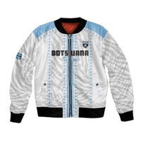 Custom Botswana Football Bomber Jacket Botswana Rising Again - Blue - Wonder Print Shop