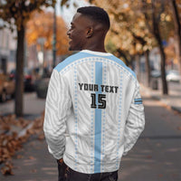 Custom Botswana Football Sweatshirt Botswana Rising Again - Blue - Wonder Print Shop