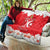 Personalised Tunisia Independence Day Quilt 69th Anniversary - Flag Map