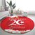 Personalised Tunisia Independence Day Round Carpet 69th Anniversary - Flag Map