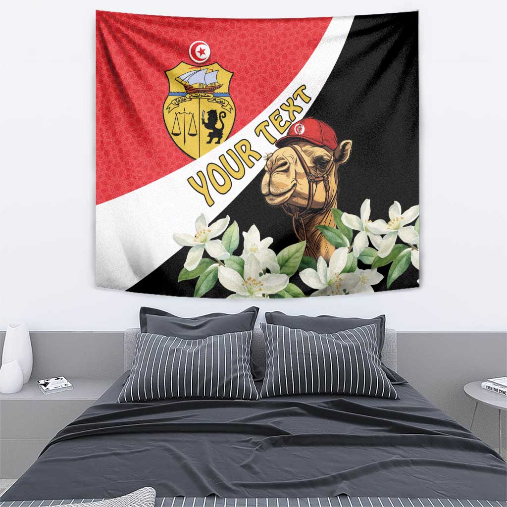 Personalised Tunisia Tapestry Camelus Dromedarius With Jasmine