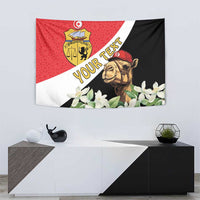 Personalised Tunisia Tapestry Camelus Dromedarius With Jasmine