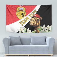 Personalised Tunisia Tapestry Camelus Dromedarius With Jasmine