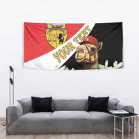 Personalised Tunisia Tapestry Camelus Dromedarius With Jasmine