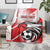 Custom Tunisia Football Blanket Eagle Mascot - Sporty Style