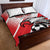 Custom Tunisia Football Quilt Bed Set Eagle Mascot - Sporty Style