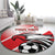 Custom Tunisia Football Round Carpet Eagle Mascot - Sporty Style