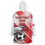 Custom Tunisia Football Wearable Blanket Hoodie Eagle Mascot - Sporty Style - Wonder Print Shop