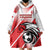 Custom Tunisia Football Wearable Blanket Hoodie Eagle Mascot - Sporty Style - Wonder Print Shop