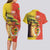 Senegal Independence Day Couples Matching Long Sleeve Bodycon Dress and Hawaiian Shirt Lion With Baobab