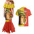 Senegal Independence Day Couples Matching Mermaid Dress and Hawaiian Shirt Lion With Baobab