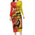 Senegal Independence Day Family Matching Long Sleeve Bodycon Dress and Hawaiian Shirt Lion With Baobab