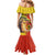 Senegal Independence Day Family Matching Mermaid Dress and Hawaiian Shirt Lion With Baobab