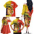 Senegal Independence Day Family Matching Off The Shoulder Long Sleeve Dress and Hawaiian Shirt Lion With Baobab