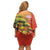 Senegal Independence Day Family Matching Off Shoulder Short Dress and Hawaiian Shirt Lion With Baobab