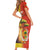 Senegal Independence Day Family Matching Short Sleeve Bodycon Dress and Hawaiian Shirt Lion With Baobab